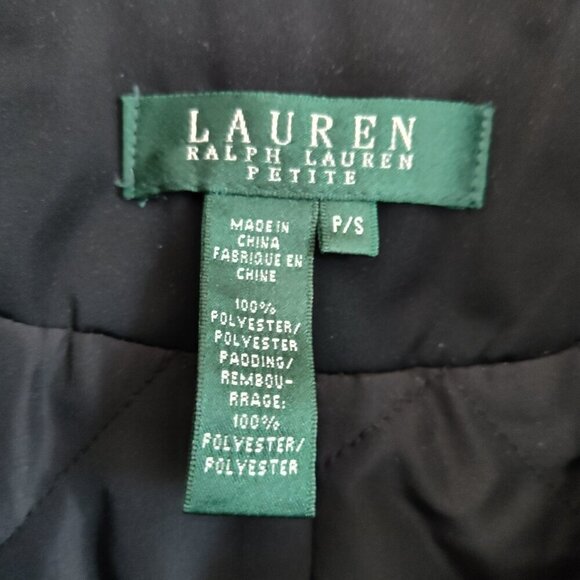 Ladies Petite SZ PS Lauren Ralph Lauren Black Jacket - Picture 5 of 5